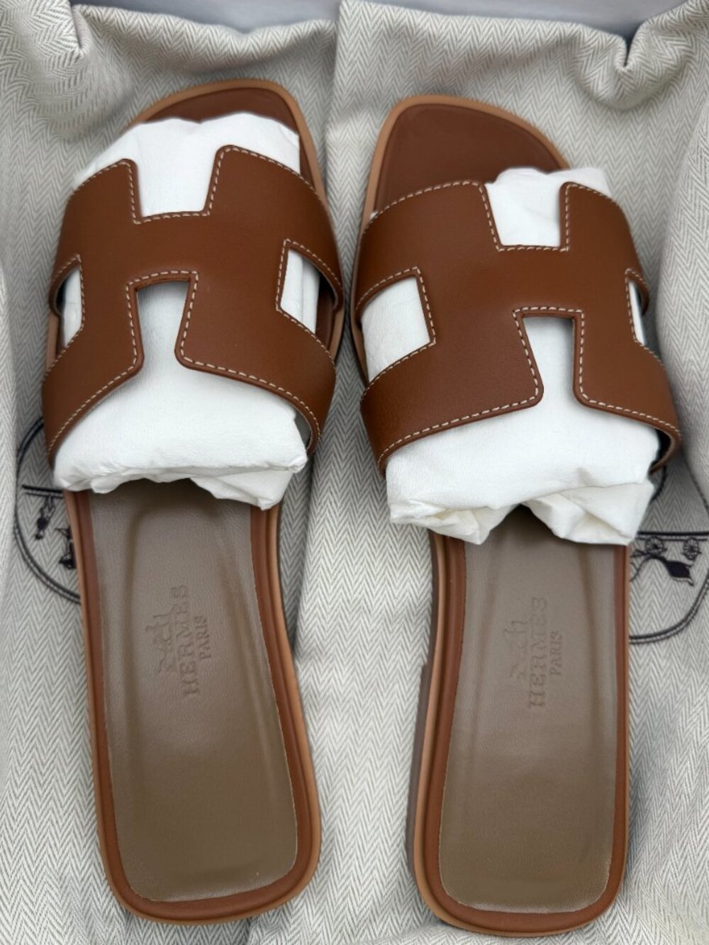 Hermes Oran Sandals 37